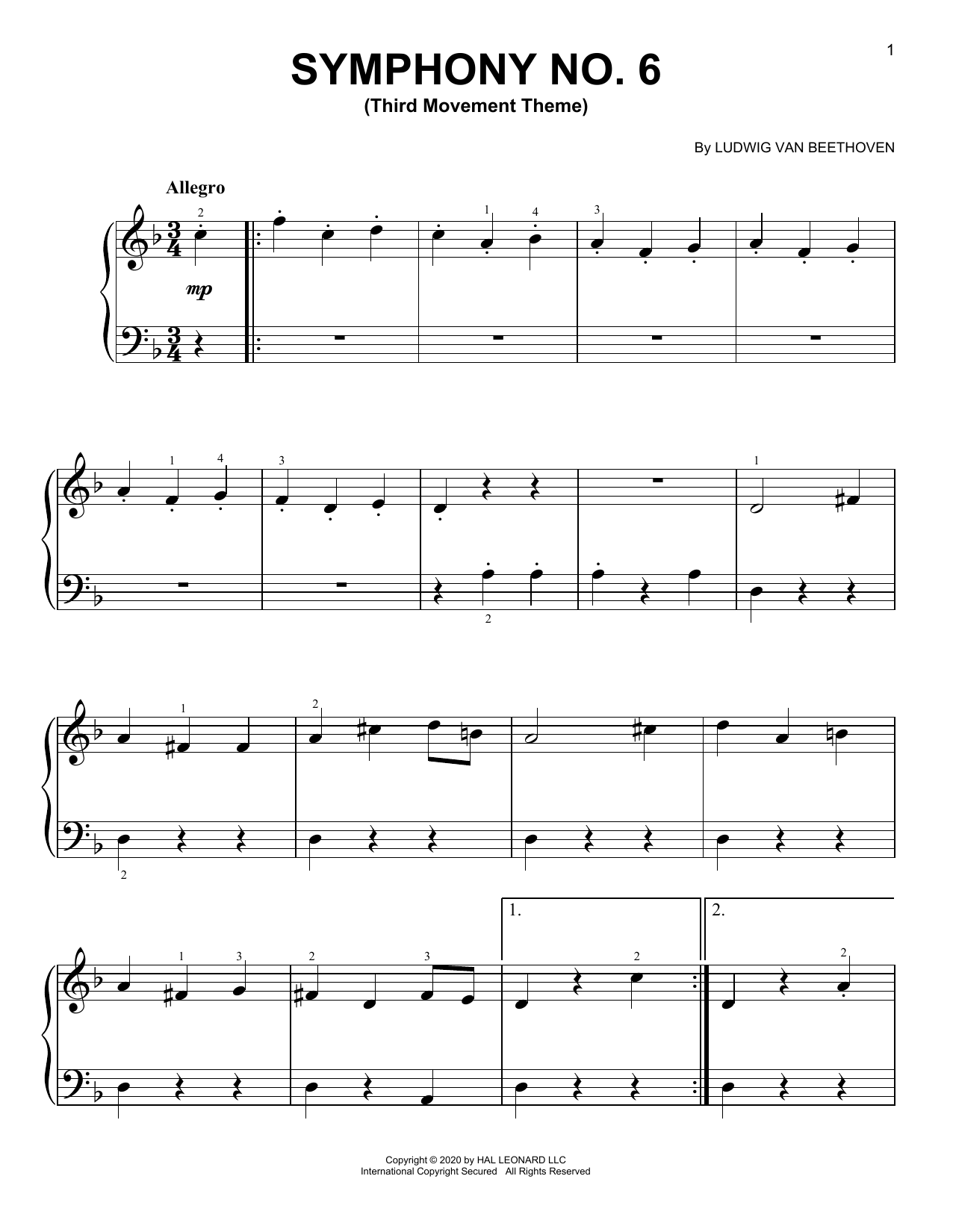 Produktbild zu: Symphony No. 6 In F Major ("Pastoral") Third Movement