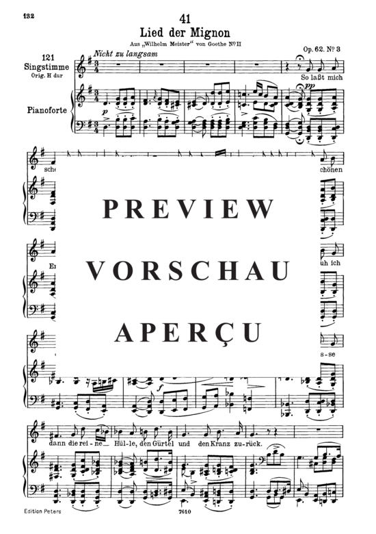 Product gallery: Page 2 of 3 Lied der Mignon D.877-3, So lasst mich scheinen, , Low Voice and Piano