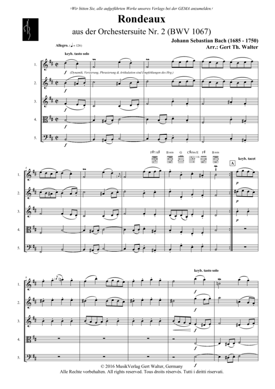 Produktbild zu: Rondeaux Johann Sebastian Bach