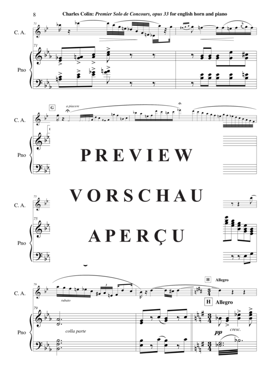 gallery: Solo de Concours no. 1 , , (Englischhorn + Klavier)