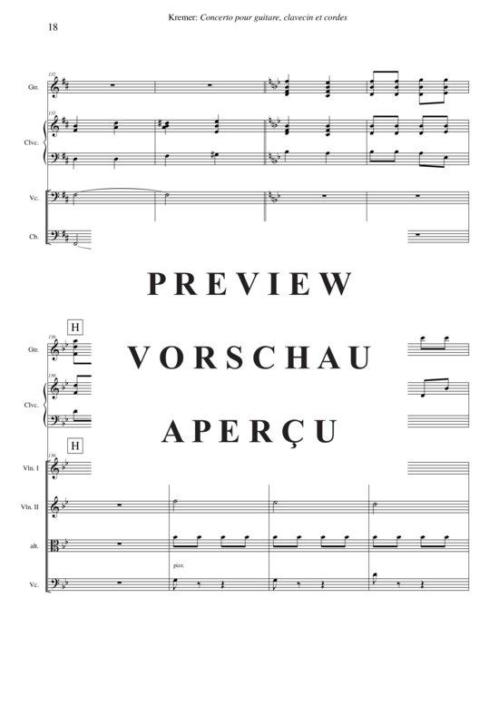 Product gallery: Page 19 of 21 Concerto pour guitare, clavecin et orchestre à cordes , , (guitar, harpsichord + string orchestra)