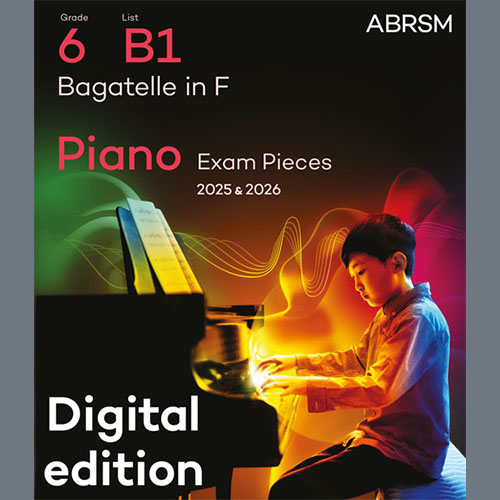 cover: Bagatelle in F (Grade 6, list B1, from the ABRSM Piano Syllabus 2025 & 2026), Fanny Hensel