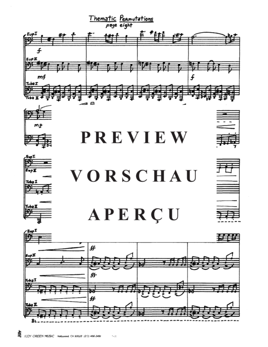 Product gallery: Page 10 of 21 Thematic Permutations , , (Tuba Quartett EETT)