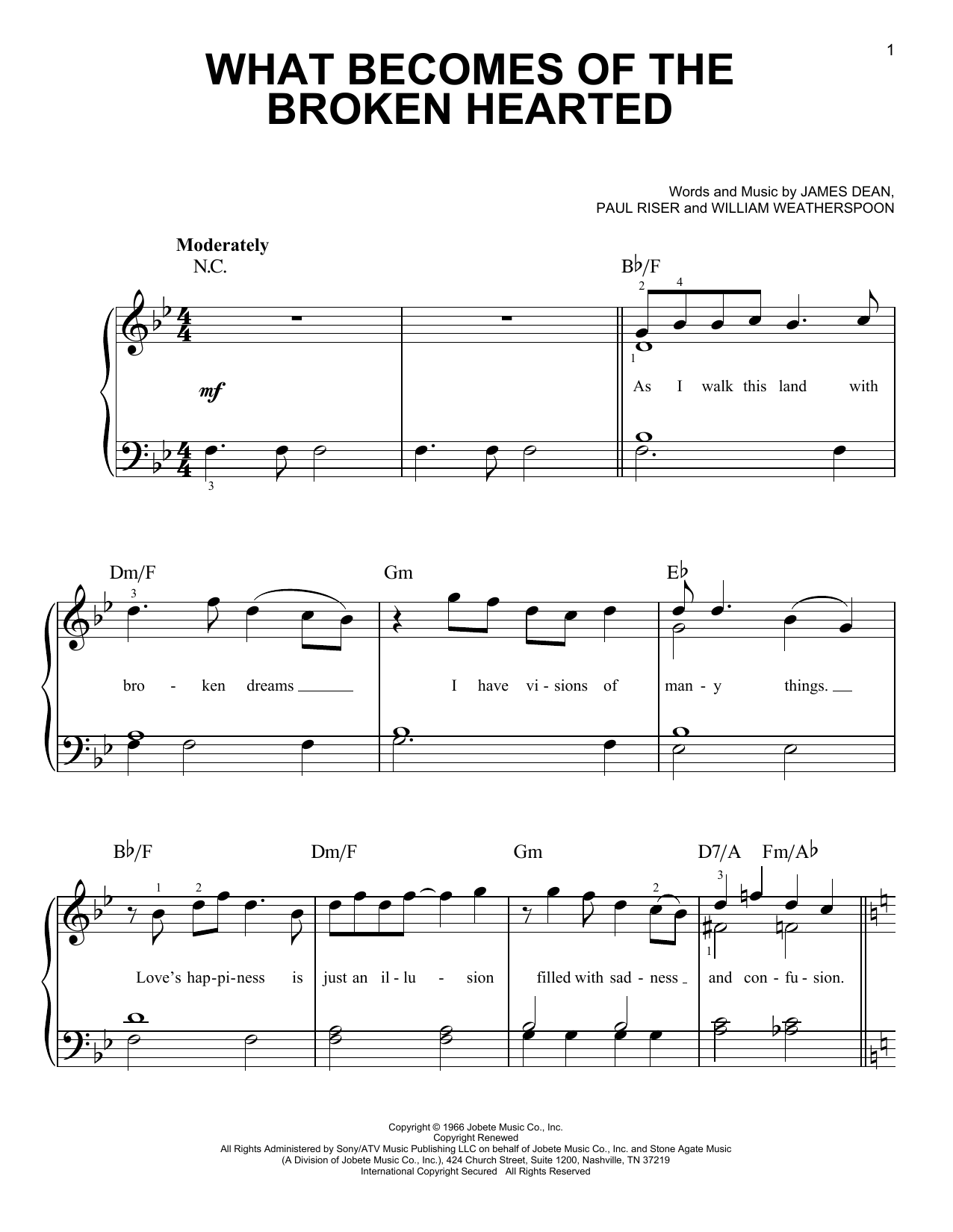 Produktgalerie: Seite 1 von 1 What Becomes Of The Broken Hearted, Jimmy Ruffin, Klavier