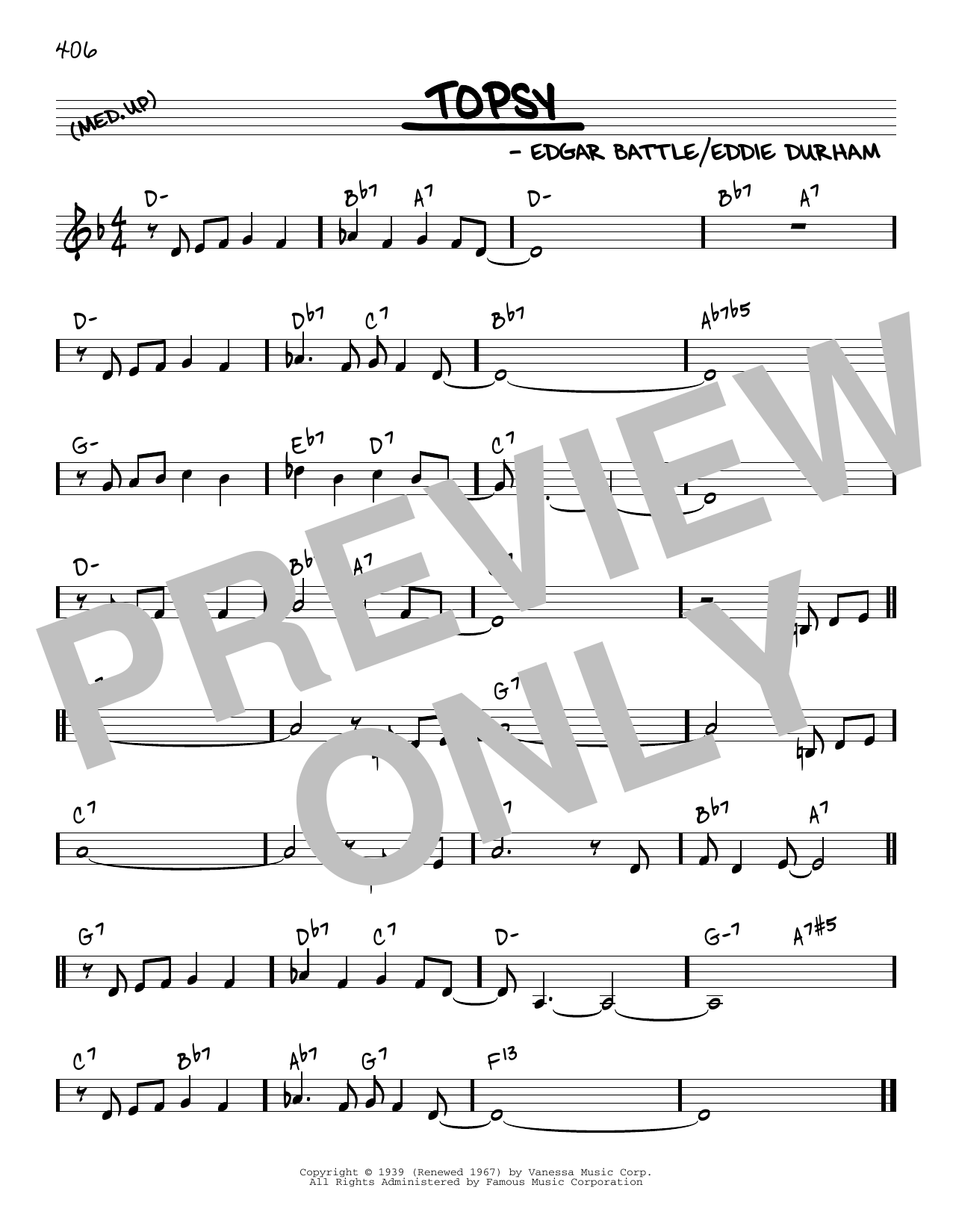 Produktgalerie: Seite 1 von 1 Topsy [Reharmonized version] (arr. Jack Grassel), Cozy Cole