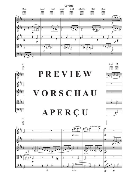 Produktgalerie: Seite 3 von 21 Gavotta , , (Quintett flexible Besetzung)