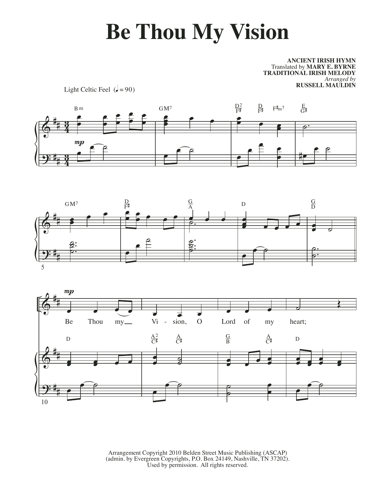 Product picture to: Be Thou My Vision (arr. Russell Mauldin)