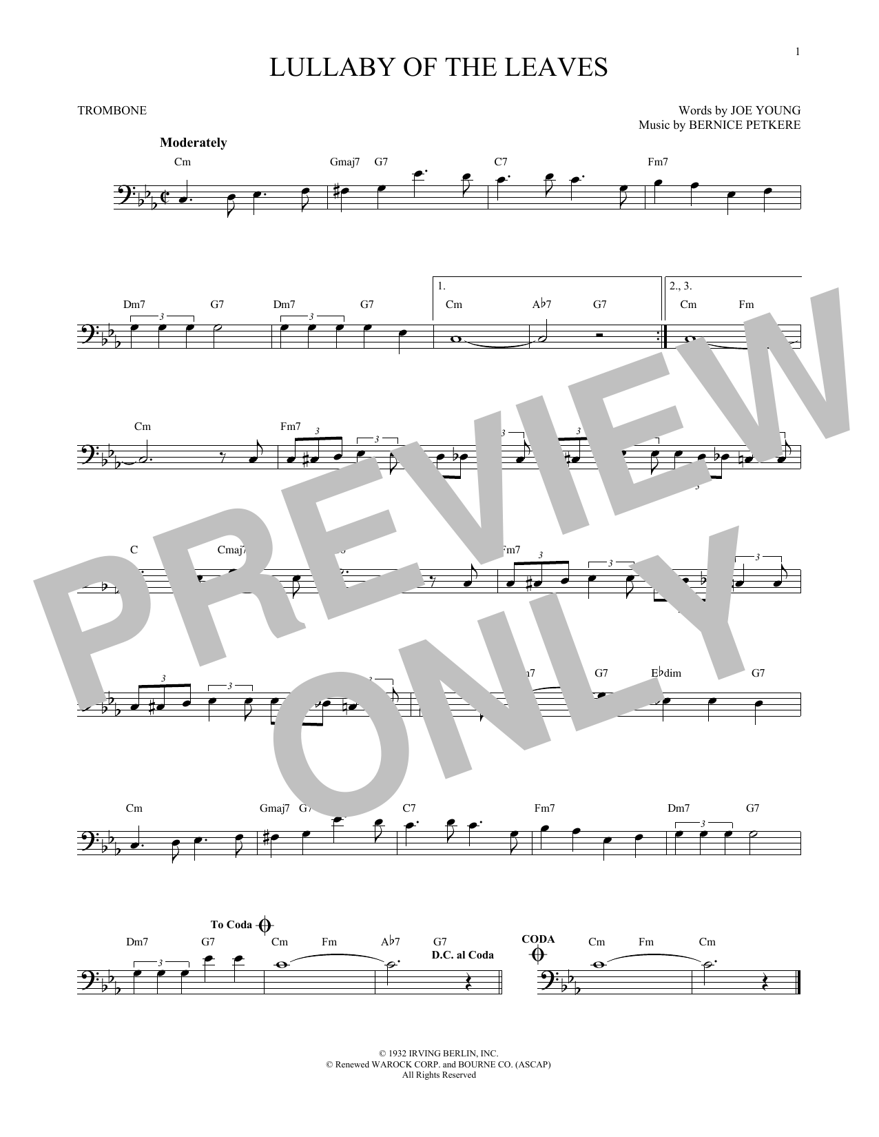 Product gallery: Page 1 of 1 Lullaby Of The Leaves, Bernice Petkere