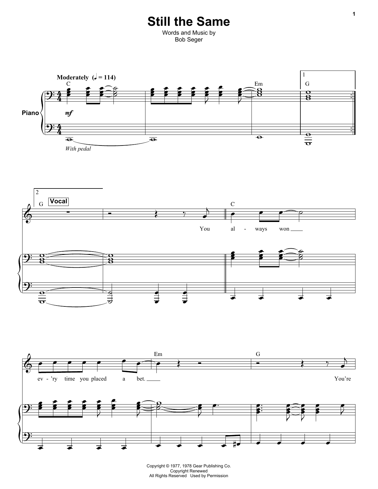 Product gallery: Page 1 of 1 Still The Same, Bob Seger