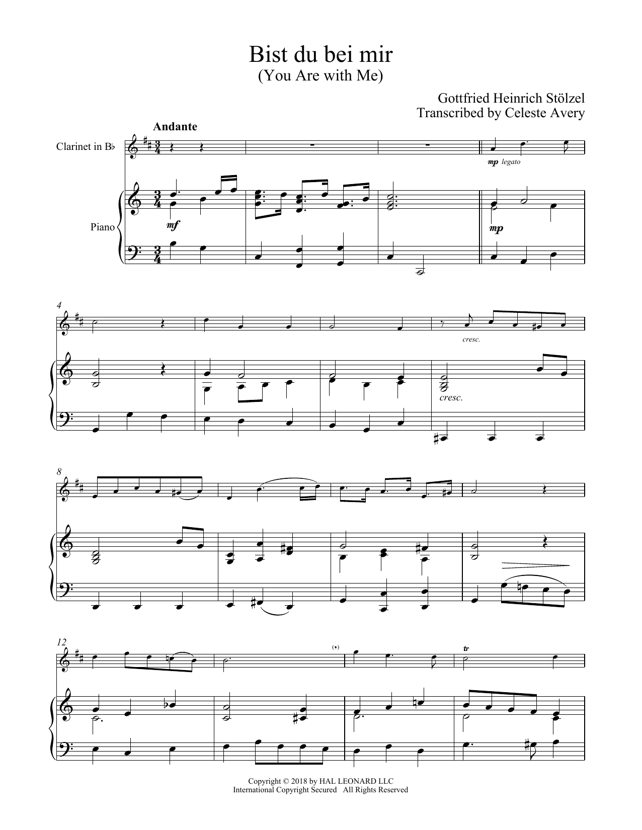 Produktgalerie: Seite 1 von 1 Bist du bei mir (You Are With Me), Johann Sebastian Bach