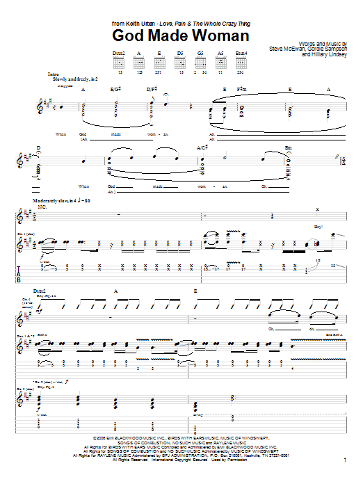 Product gallery: Page 1 of 1 God Made Woman, Keith Urban