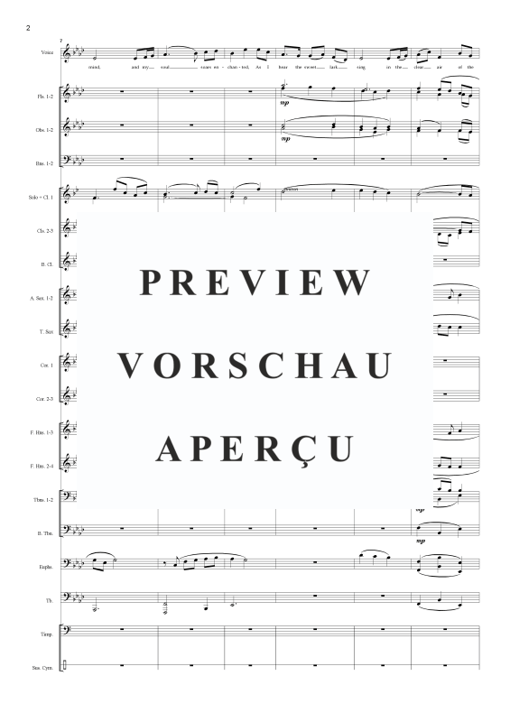 Produktgalerie: Seite 5 von 11 The Lark in the clear air, , Solo Gesang und Concert Band