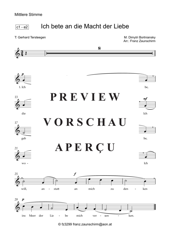 Product gallery: Page 5 of 7 Ich bete an die Macht der Liebe , , Medium Voice and Organ