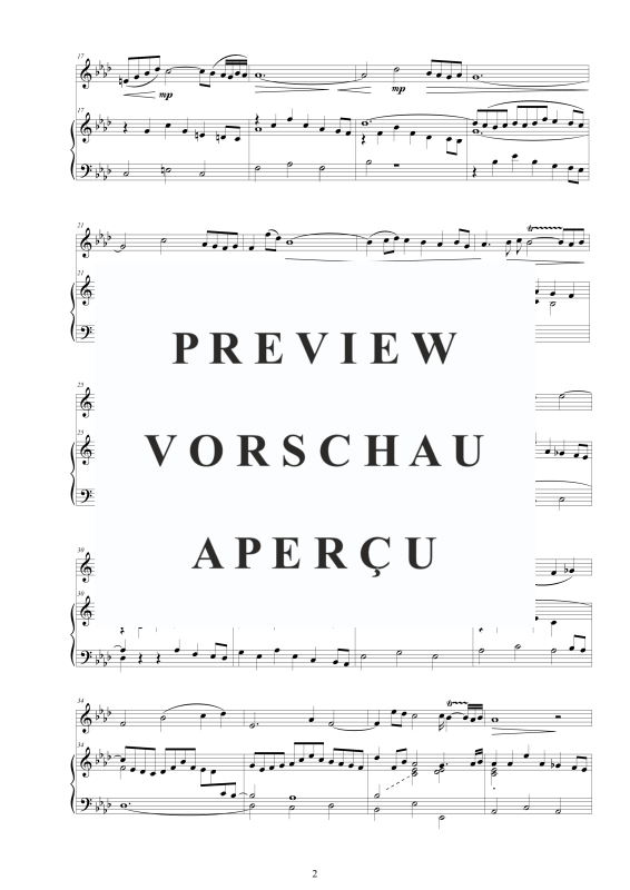 Produktgalerie: Seite 3 von 11 Flöten Sonate Nr. 5 in F-Moll BWV 1018, , Flöte und Cembalo/Klavier