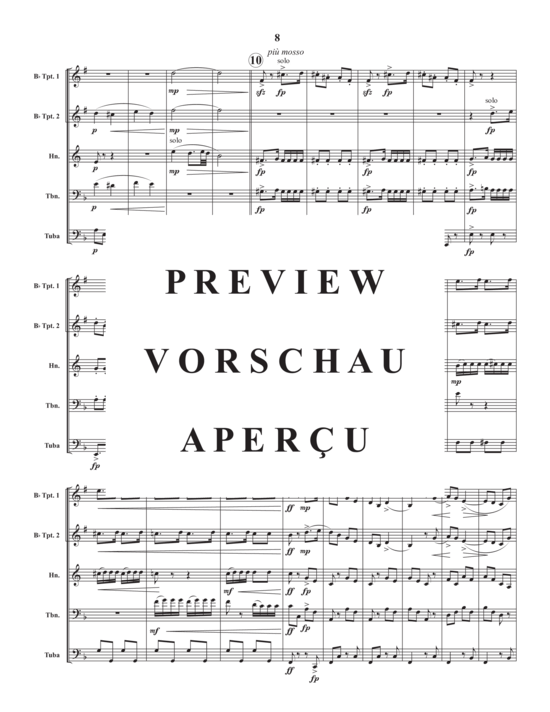 gallery: Finale from American String Quartet No. 12 in F Major , , (Blechbläserquintett)