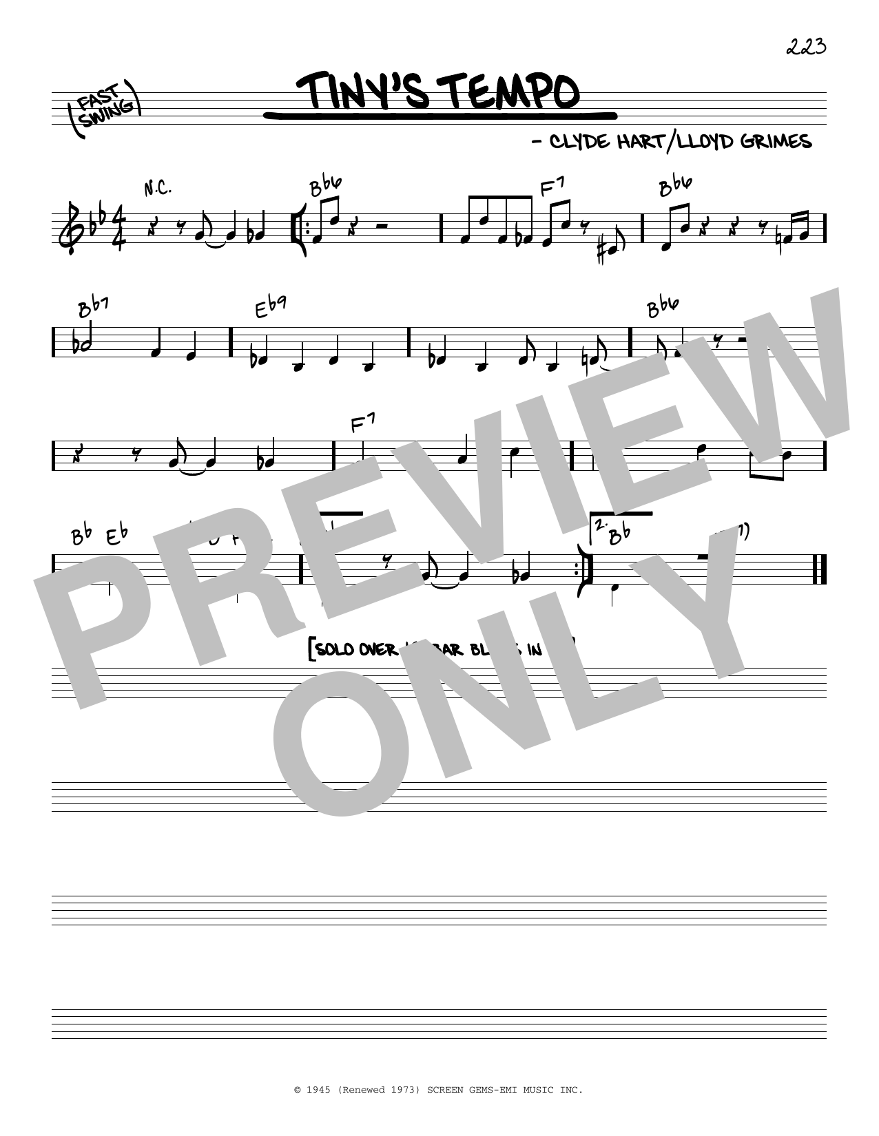 Product picture to: Tiny's Tempo