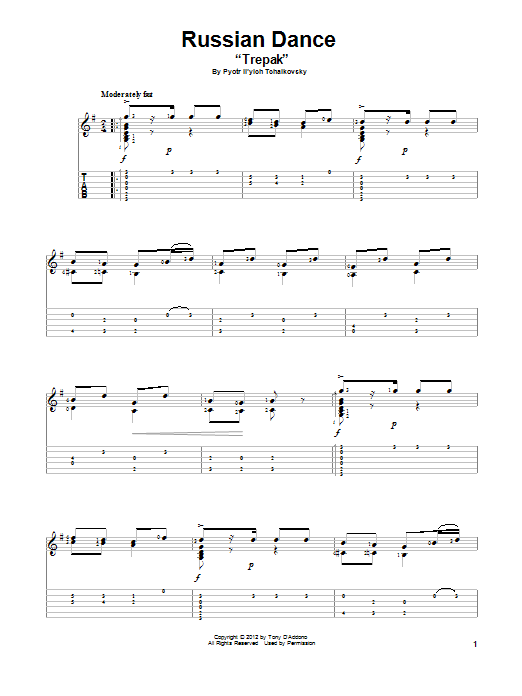 Produktbild zu: Russian Dance (Trepak) (arr. Tony D'Addono) (from The Nutcracker)