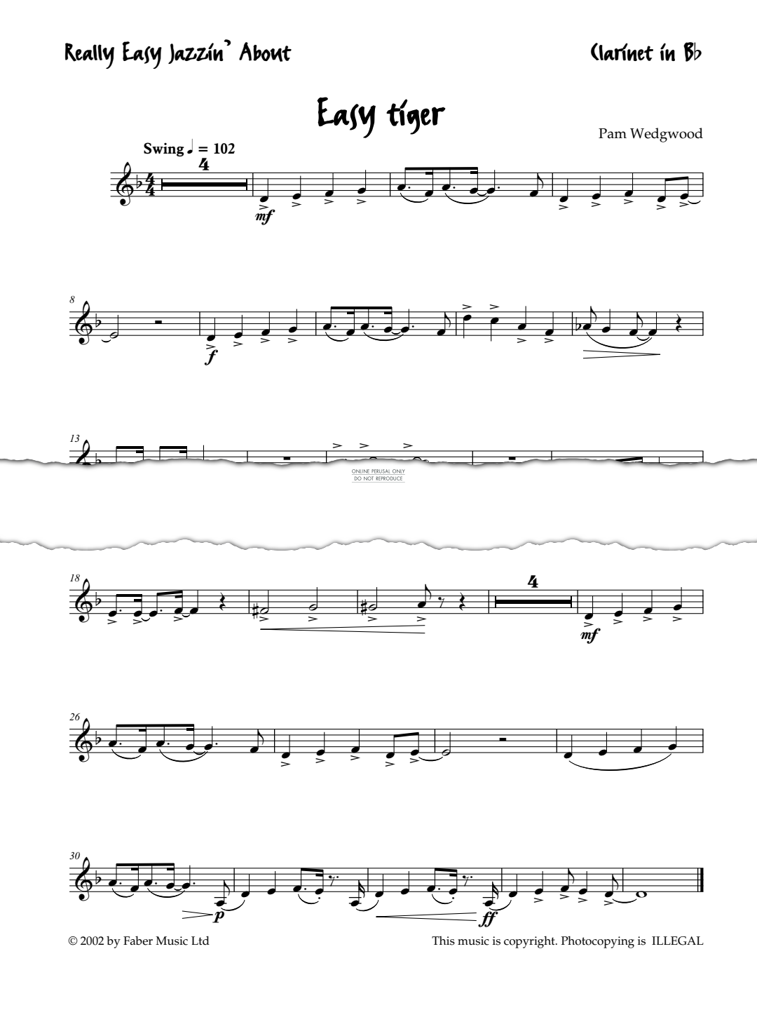 Product gallery: Page 1 of 1 Easy Tiger  (from 'Really Easy Jazzin' About'), Pam Wedgwood