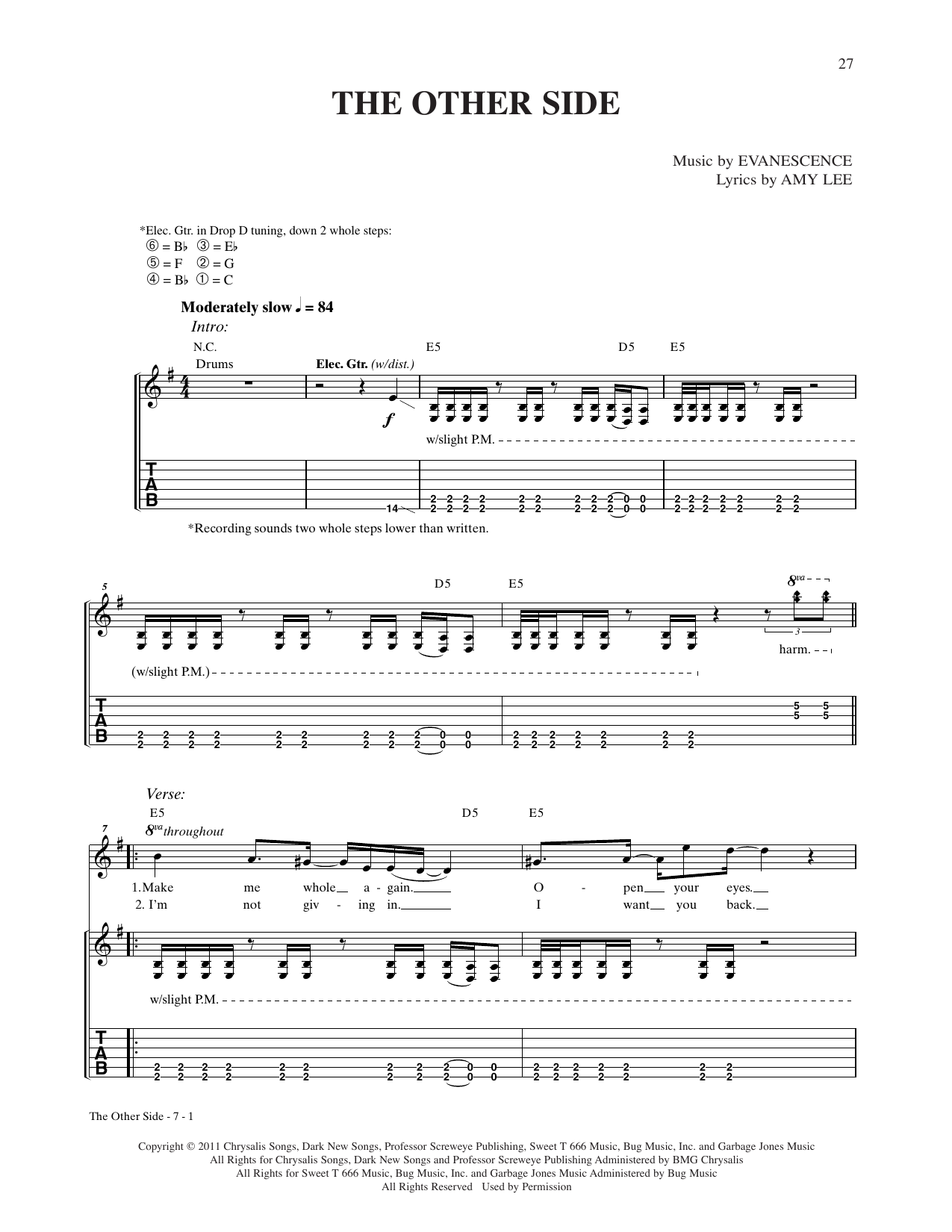 Product gallery: Page 1 of 1 The Other Side, Evanescence