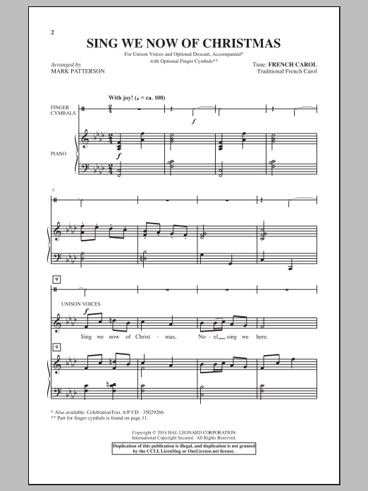 Product picture to: Sing We Now Of Christmas