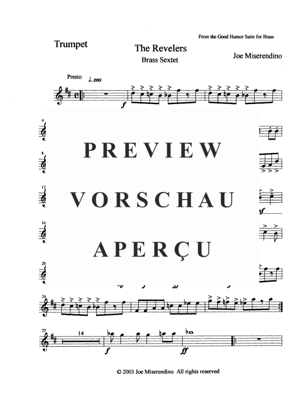 Produktgalerie: Seite 11 von 11 The Revelers, , BlechblÀser Sextett