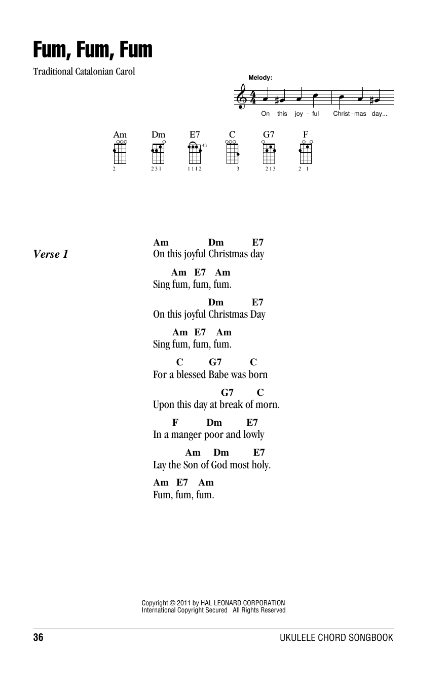 Product gallery: Page 1 of 1 Fum, Fum, Fum, Traditional Catalonian Carol