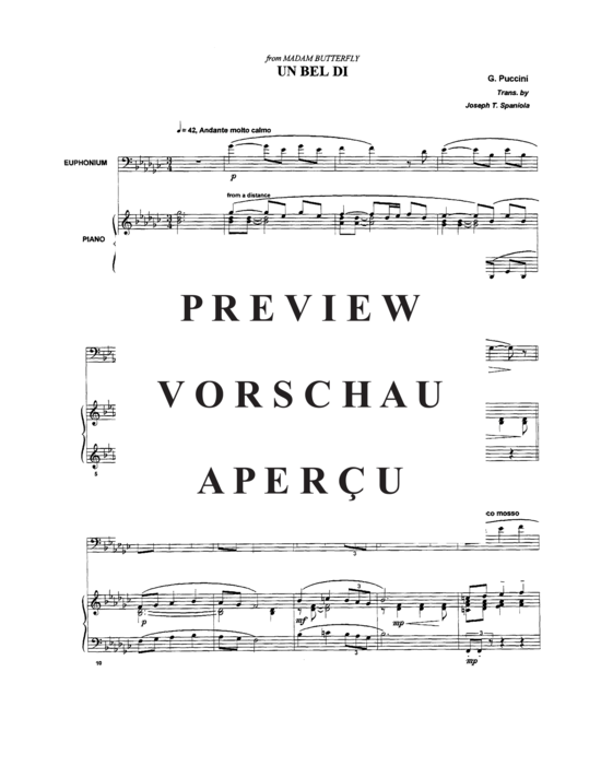 Product gallery: Page 3 of 8 Un Bel Di , , (euphonium + piano)