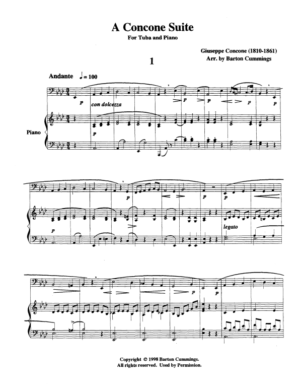 Produktgalerie: Seite 1 von 11 A Concone Suite, , Tuba und Klavier