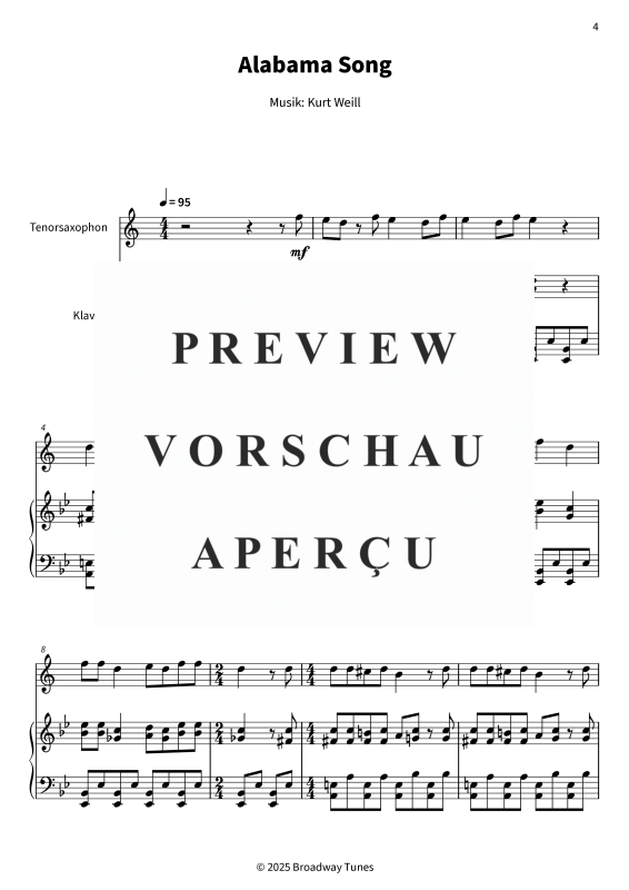 gallery: Alabama Song, , (Tenor Saxophon und Klavier)