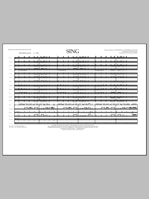 Product picture to: Sing - Full Score