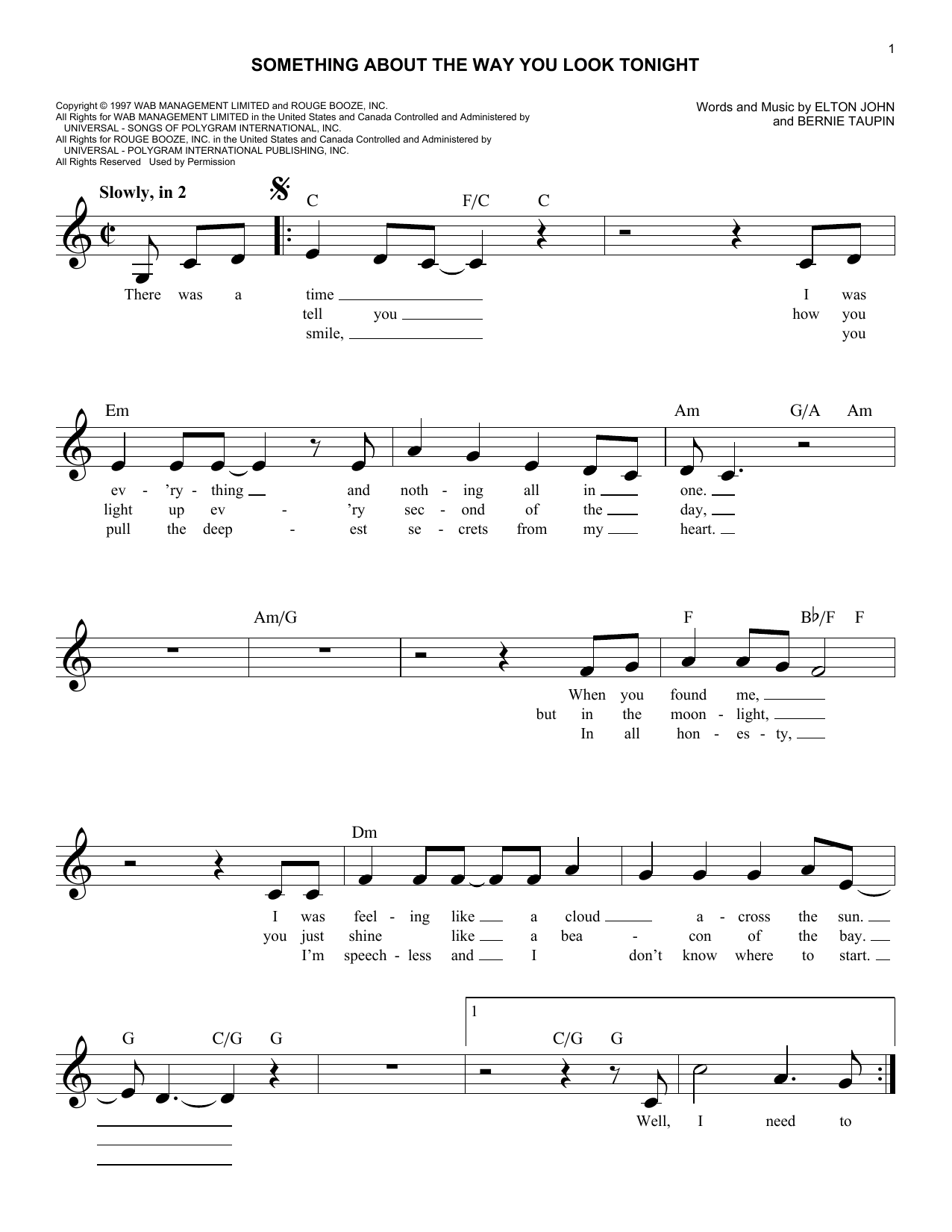 Produktbild zu: Something About The Way You Look Tonight