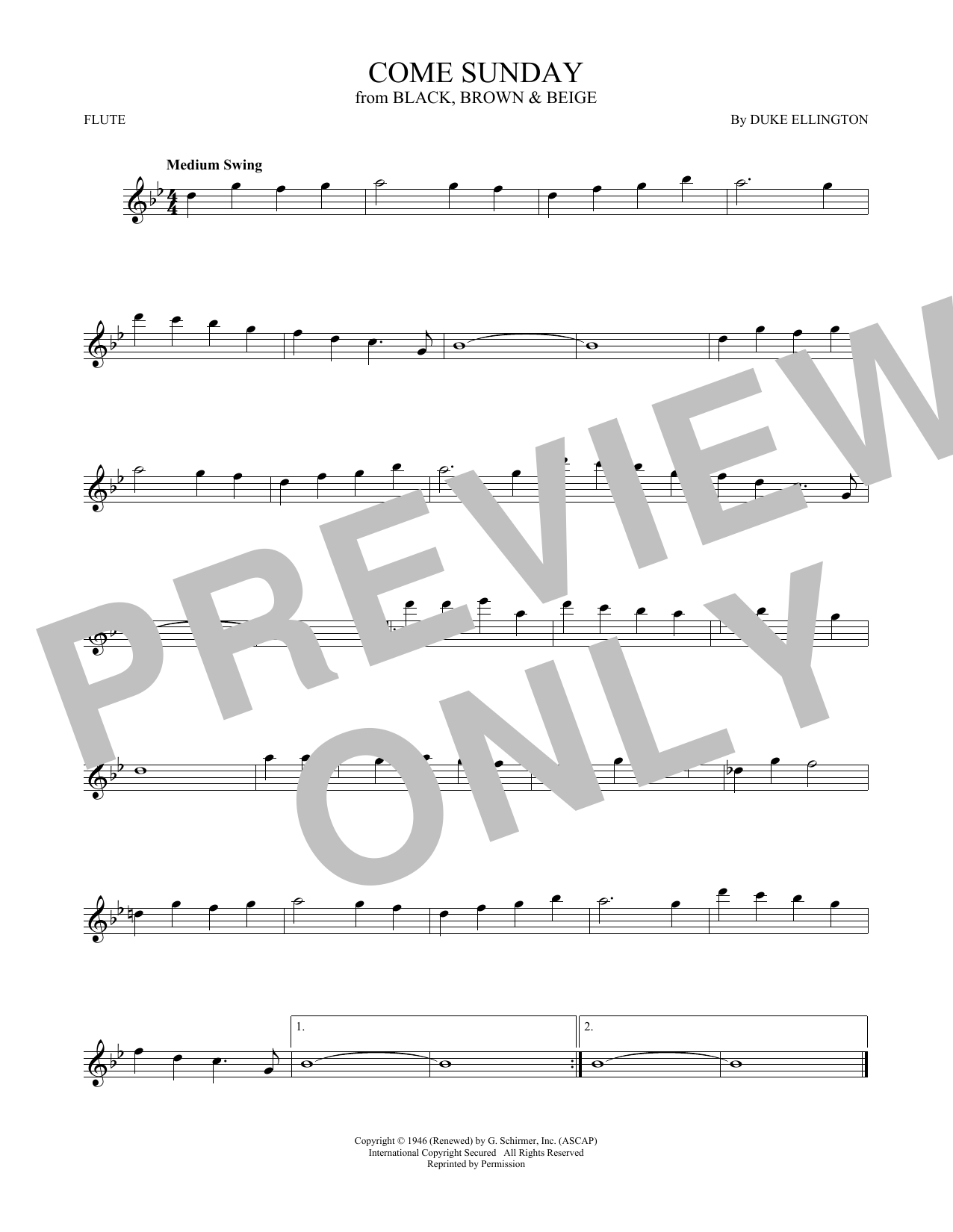 Product gallery: Page 1 of 1 Come Sunday, Duke Ellington