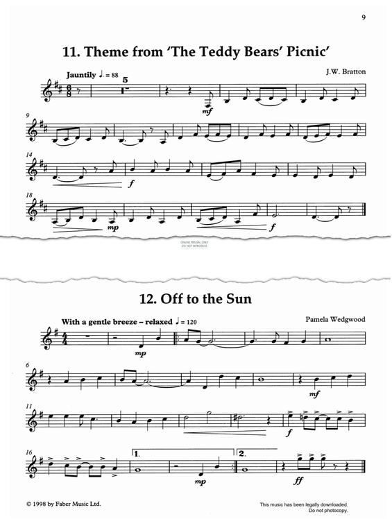 gallery: The Teddy Bears' Picnic, John Bratton, Klarinette, Klavier