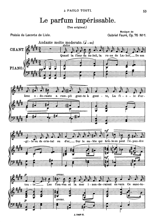 gallery: Le parfum impérissable Op.76 No.1 , , (Gesang mittel + Klavier)