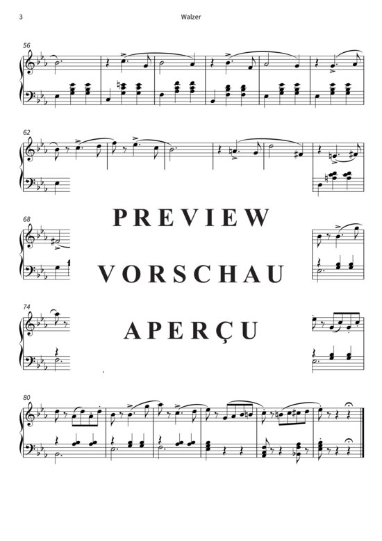 Produktgalerie: Seite 6 von 6 Walzer - Nr. 8 aus Kinderalbum op. 39 , , Klavier Solo