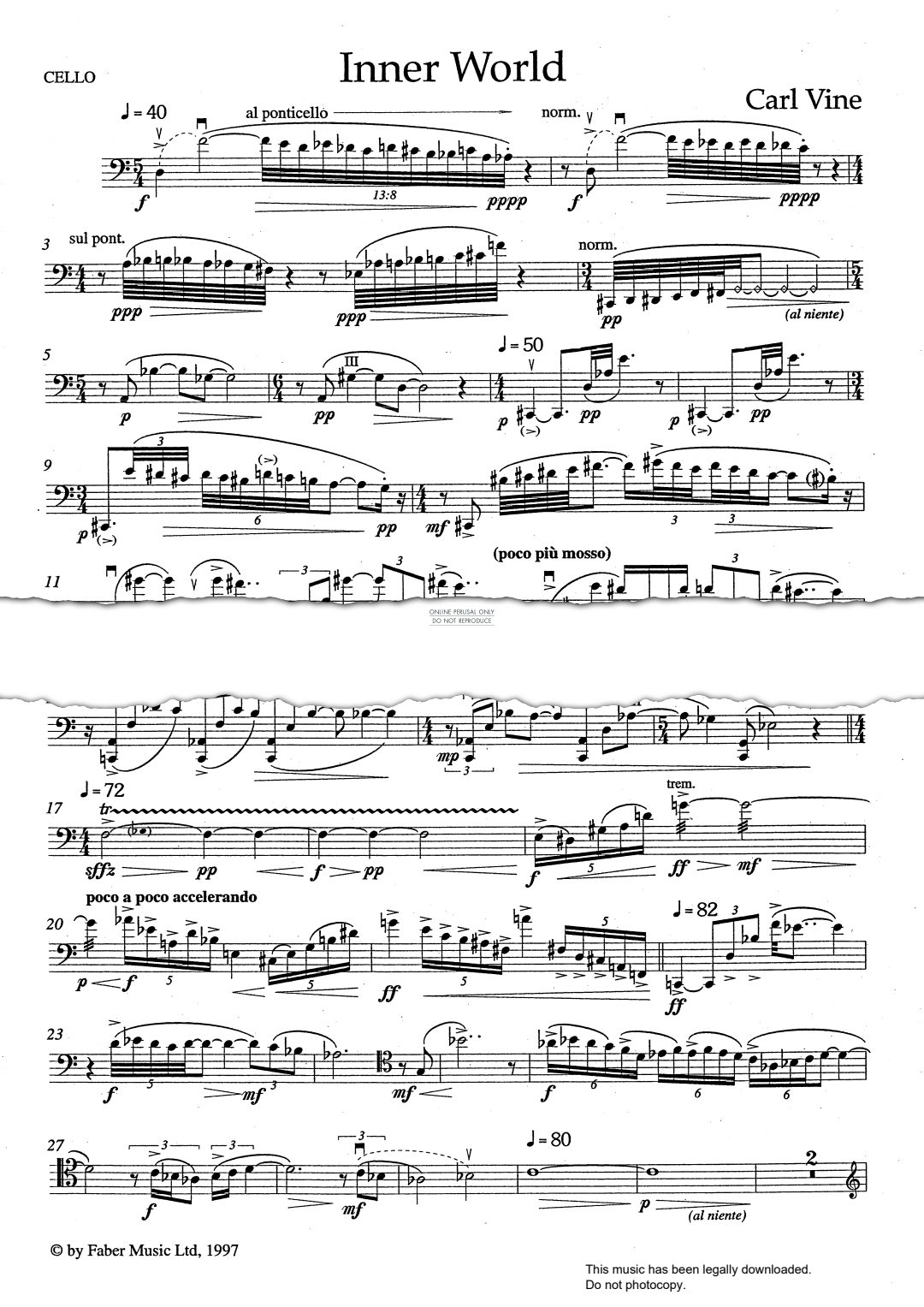 Produktgalerie: Seite 1 von 1 Inner World, Carl Vine, Violoncello