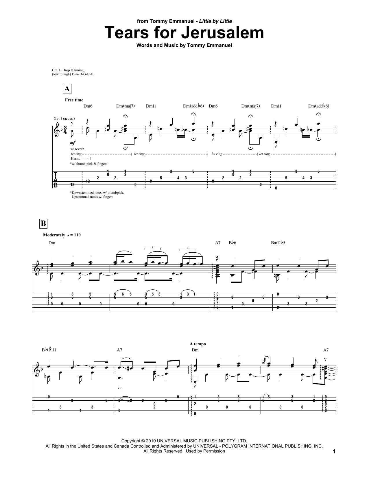 Produktbild zu: Tears For Jerusalem