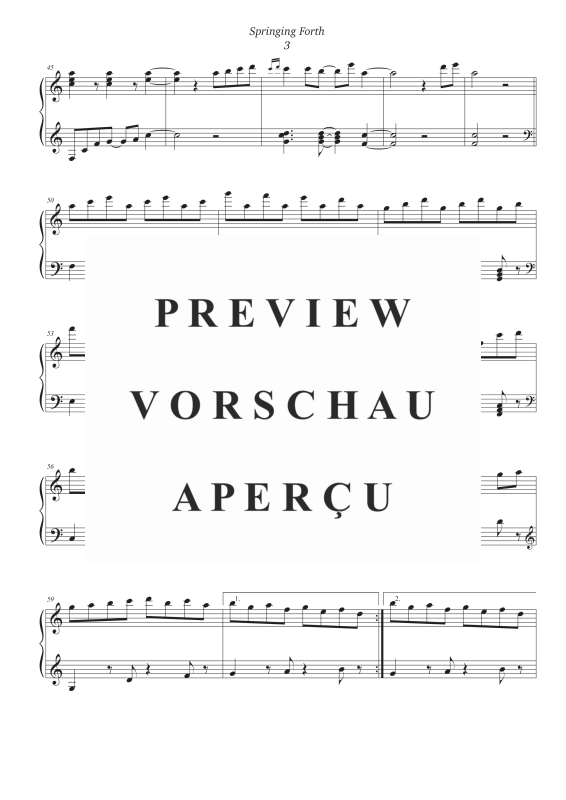gallery: Springing Forth, Pedersen, Michael, (Klavier Solo)