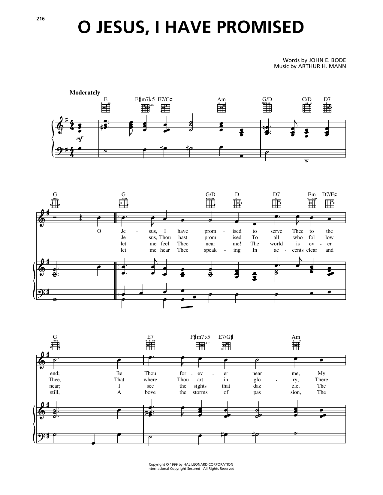 Produktbild zu: O Jesus, I Have Promised