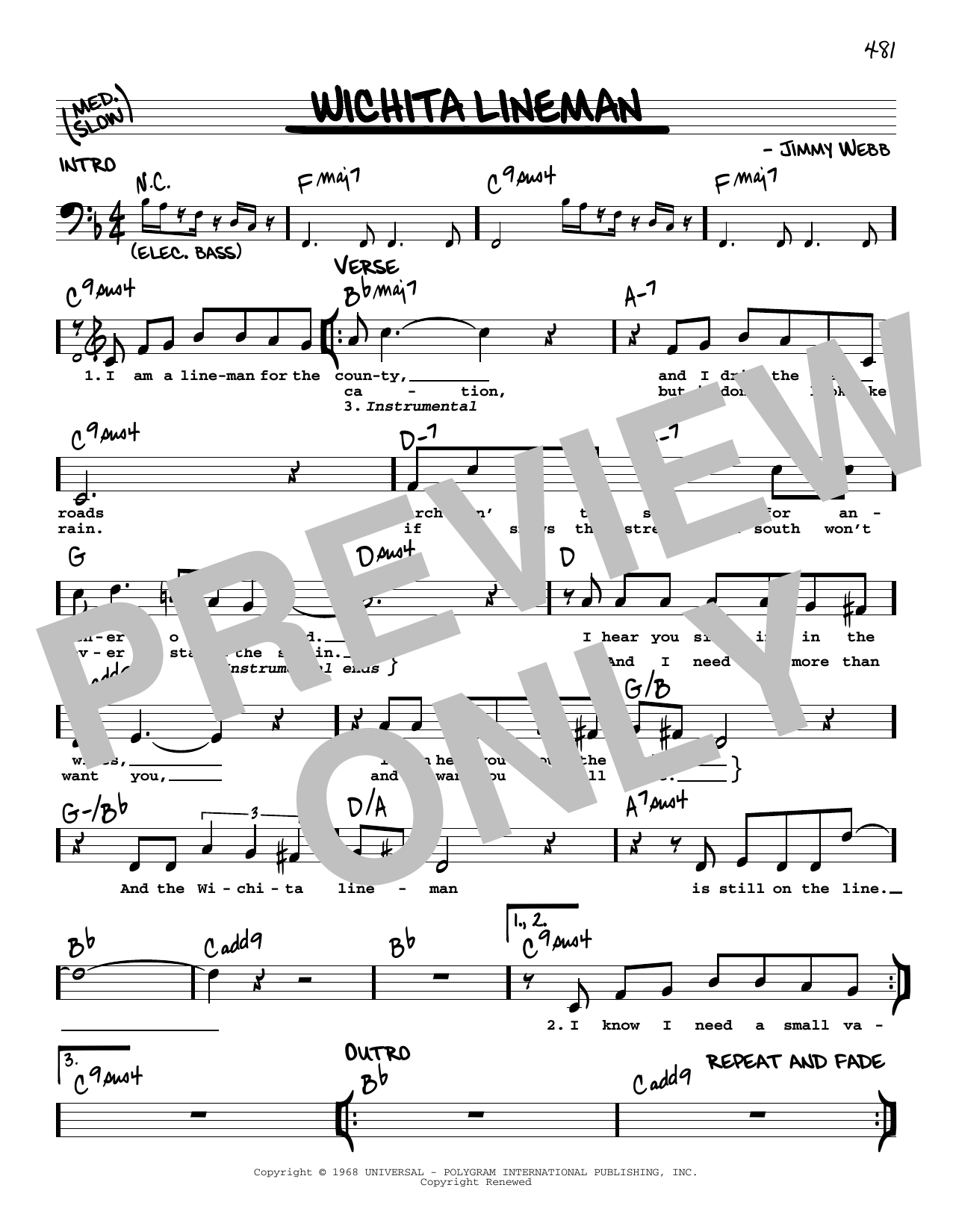 Product picture to: Wichita Lineman