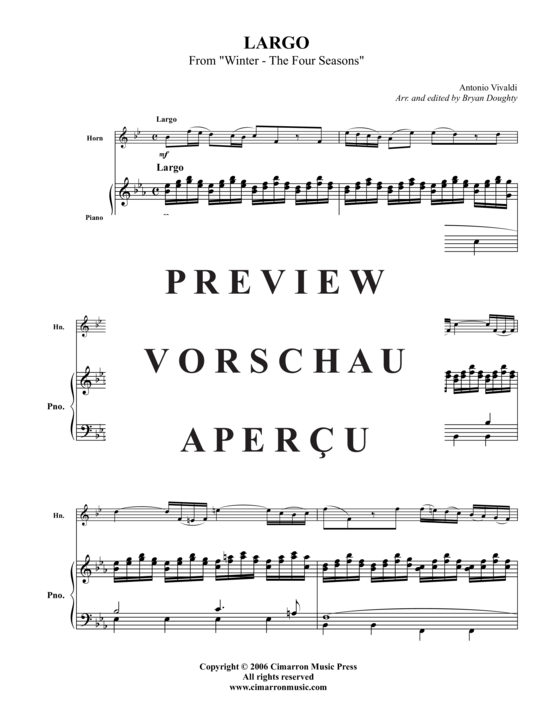 Produktgalerie: Seite 2 von 4 Largo , , (Horn in F + Klavier)