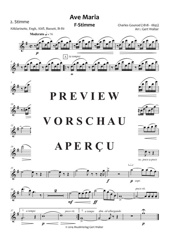 gallery: Ave Maria , , (Quintett flexible Besetzung)