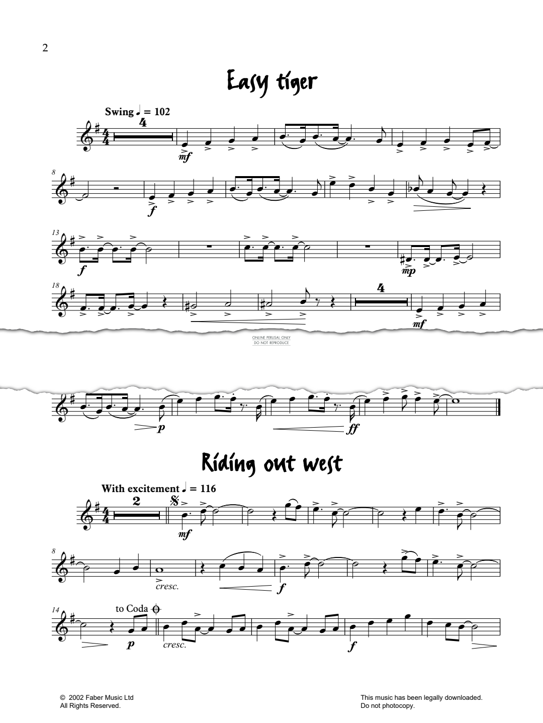 Product gallery: Page 1 of 1 Easy Tiger  (from 'Really Easy Jazzin' About'), Pam Wedgwood