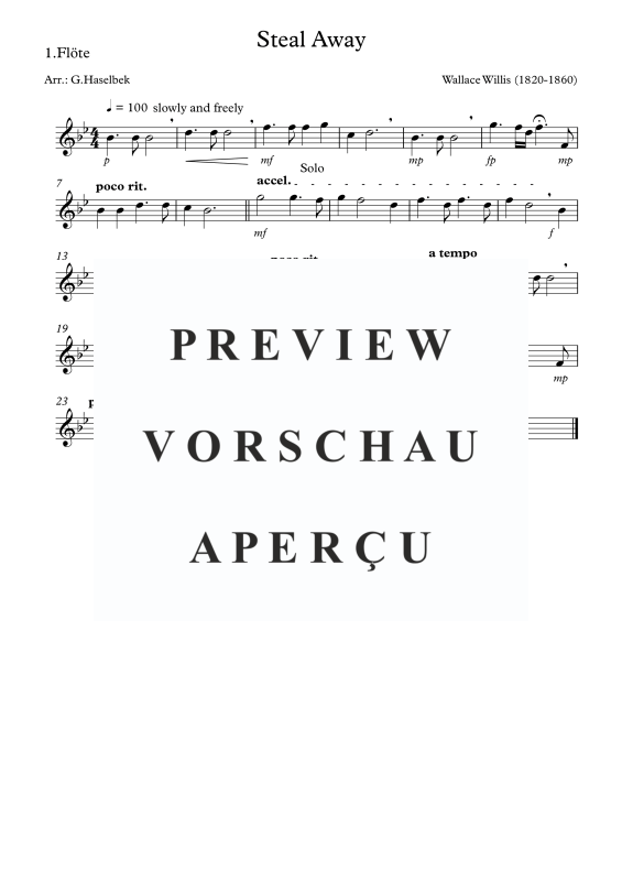 gallery: Steal Away, , Flötentrio