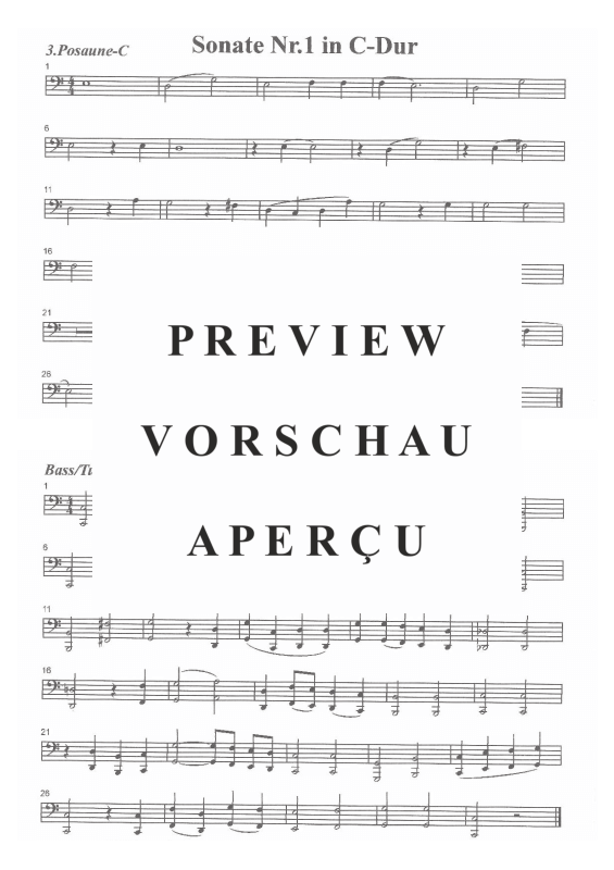 Product gallery: Page 11 of 11 Sonate Nr.1 in C-Dur, , (Brass Ensemble)