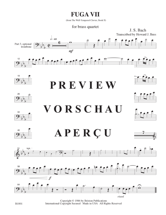 gallery: Fuga VII , , (Blechbläserquartett)