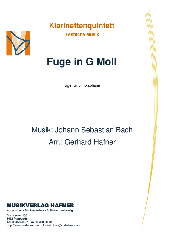 Product picture to: Fuge in G MollJohann Sebastian Bach