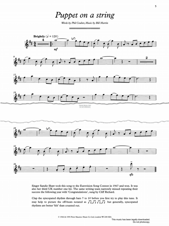 Product gallery: Page 1 of 1 Puppet On A String, Phil Coulter