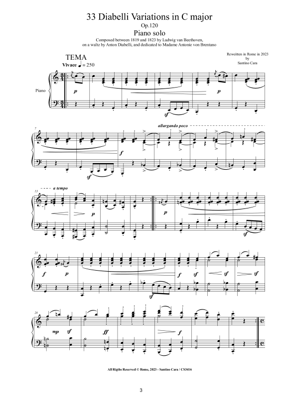 Produktgalerie: Seite 1 von 11 Six Variations in F major Op.34 for Piano, , Klavier Solo