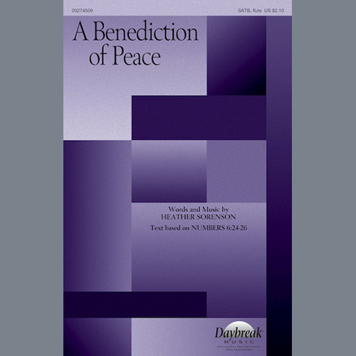 cover: A Benediction Of Peace, Heather Sorenson, Chor